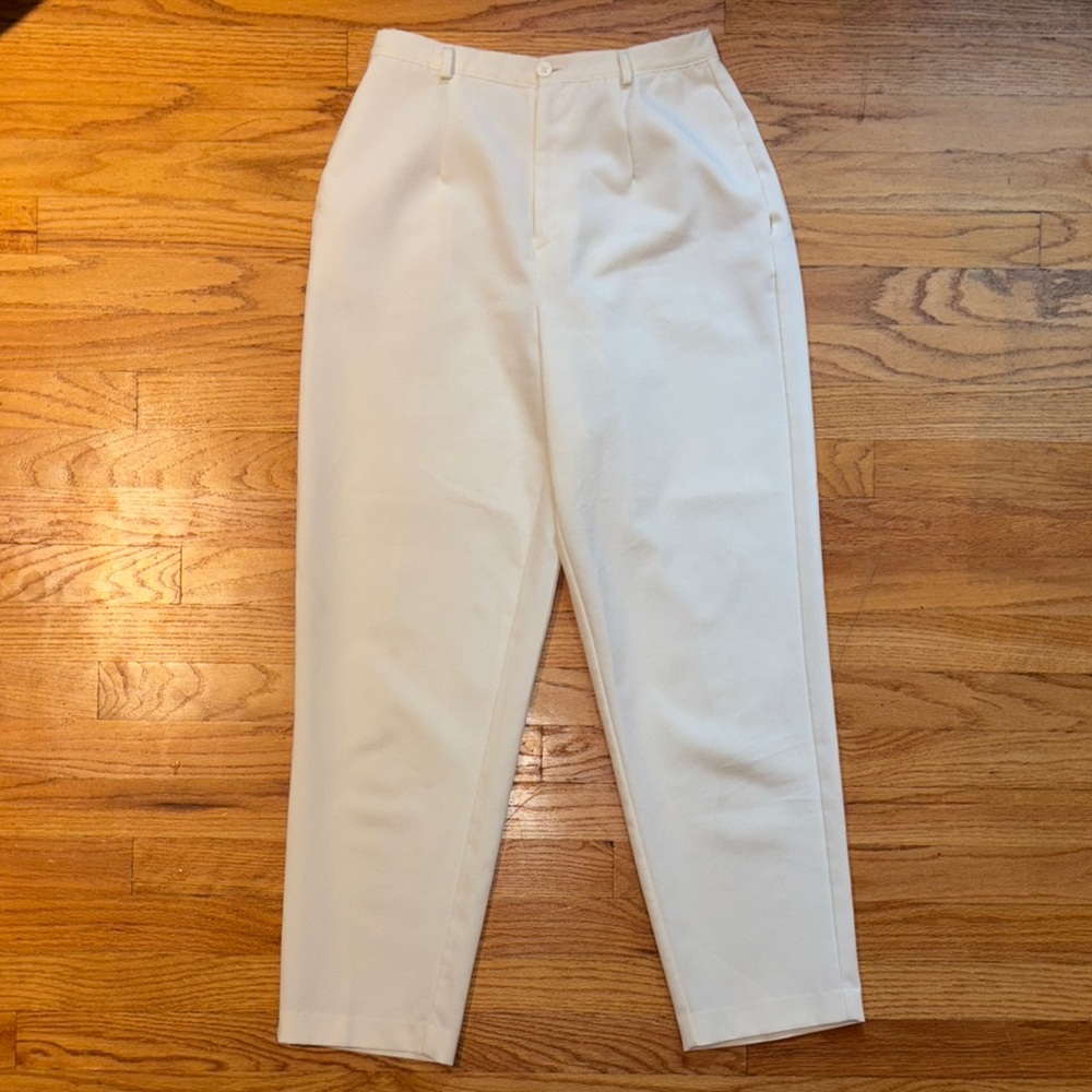 Chic White Dress Pants